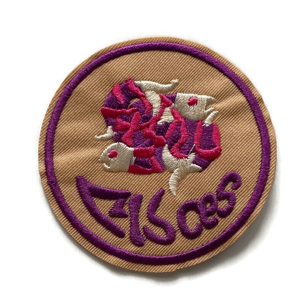 Pisces Zodiac Embroidered Patch